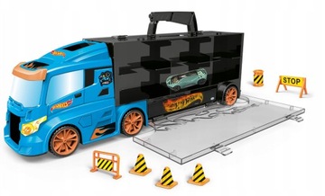 ГОНОЧНЫЕ МАШИНЫ HOT WHEELS TRANSPORTER + АВТОЗНАКИ
