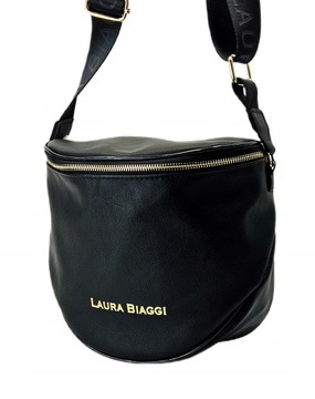 Laura Biaggi Polska Postman's Soidgacing Eco Кожаный логотип базовый белый пояс белый пояс