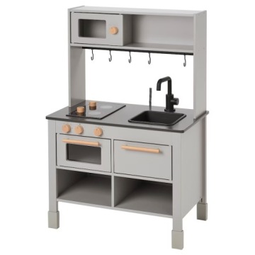 IKEA SILLTRUT Кухня для дітей для гри, сірий, 68x40x100 см