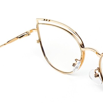 Женские гламурные очки «кошачий глаз», белые