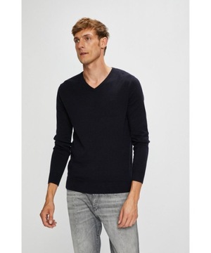 Sweter męski TOM TAILOR Basic V-Neck Sweater - XXL