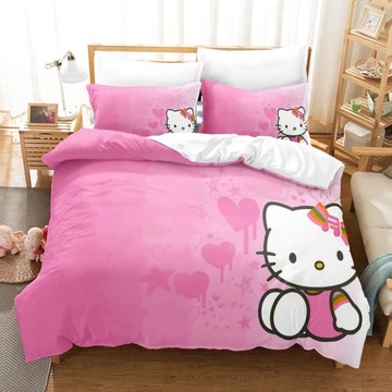 МОЛОДЕЖНЫЙ комплект постельного белья Hello Kitty - Акция!
