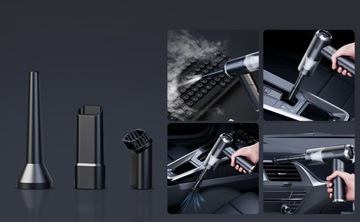 ЭЛЕКТРОВЕНТИЛЯТОР АВТОМОБИЛЬНЫЙ ПЫЛЕСОС БЕСПРОВОДНОЙ 4000 мАч