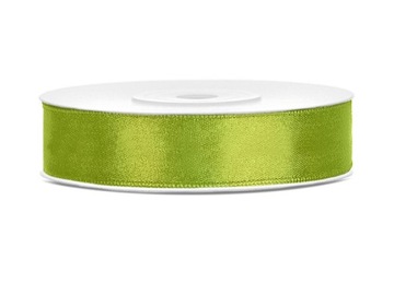 TASIEMKA SATYNOWA ZIELONE JABŁUSZKO 12mm/25m