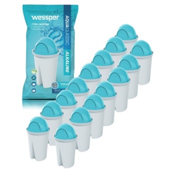 Aquaclassic filtr Alkaline pH+ pro skleněnou filtrační konvici Wessper D2 15x