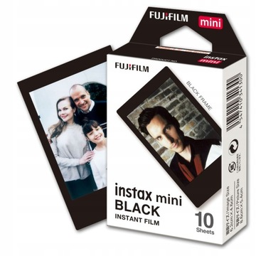 Wkłady do aparatu FUJIFILM Instax Mini Black 10 zdjęć
