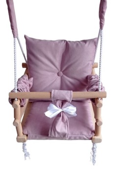 HUŚTAWKA 3w1 DLA DZIECI RÓŻOWY DO DOMU OGRÓD POKÓJ