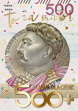 Kartka Urodzinowa z banknotem zabawna żart PP2186