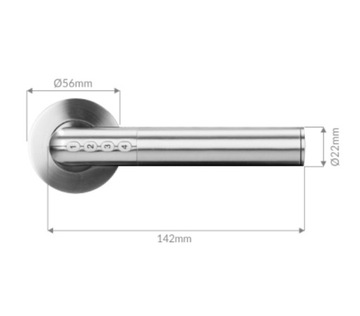 Ручка с кодовым замком IP44, открытие PIN-кода