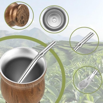 Кружка Yerba Mate Matero Термальный чай Йерба, 240 мл, нержавеющая сталь