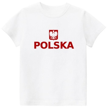 KOSZULKA REPREZENTACJI POLSKI Z NADRUKIEM r. 140