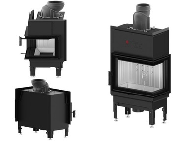 KOMINEK POWIETRZNY HITZE HST 59x43 PRAWY 7.6 kW