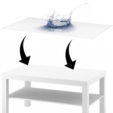 MIĘKKIE SZKŁO 2mm MATA OCHRONNA PODKŁADKA BLAT NA STÓŁ IKEA LACK 118x78 CM