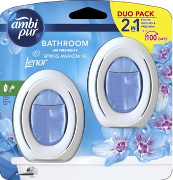AMBI PUR ODŚWIEŻACZ POWIETRZA BATHROOM SPRING AWAKENING LENOR 2 X 7,5 ML