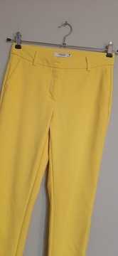 621. RESERVED żółte spodnie rurki cygaretki r 36