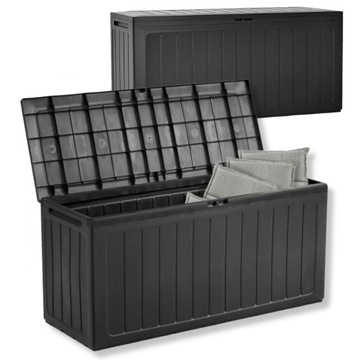 SKRZYNIA OGRODOWA NA BALKON DUŻA 280L SKRZYNIA NA PODUSZKI