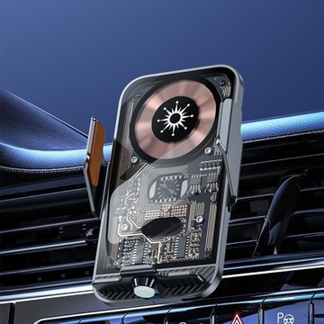 АВТОДЕРЖАТЕЛЬ ИНДУКТИВНОЕ БЕСПРОВОДНОЕ ЗАРЯДНОЕ УСТРОЙСТВО ДЛЯ ТЕЛЕФОНА 2В1 15ВТ