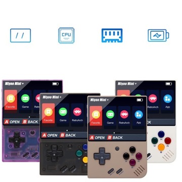 KONSOLA MIYOO MINI PLUS PS1 CZARNY 15000 GRA PREZENT GWIAZDKOWY