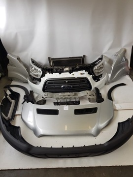 ZDERZAK MASKA GRILL LAMPY KOMPLETNY PRZÓD FORD TRANSIT MK8 2014-2019