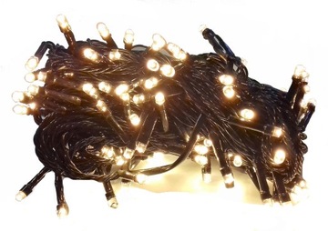 Lampki światełka choinkowe 300 LED biały ciepły