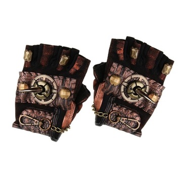 Винтажное кожаное снаряжение в стиле стимпанк в готическом стиле для правой руки L