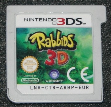 Rabbids 3D gra na konsole Nintendo 3DS.