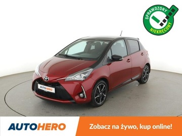 Toyota Yaris III Hatchback 5d Facelifting 2017 1.5 Dual VVT-iE 111KM 2018 Toyota Yaris klima-auto kamera Bluetooth tempomat