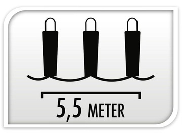 GIRLAND Светильники для патио 6 светодиодов Outdoor TIMER - 5,5 м