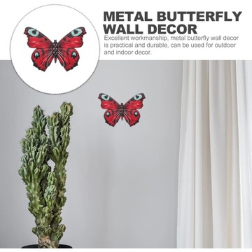 METALOWE DEKORACJE ŚCIENNE MOTYLI SZTUKA ZEWNĘTRZNA