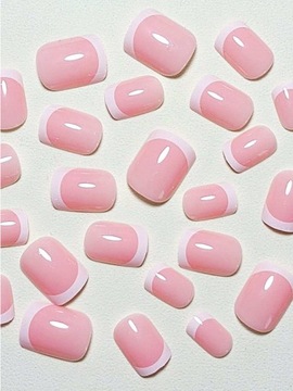 PRESS ON NAILS TIPSY 24 классический ФРАНЦУЗСКИЙ маникюр
