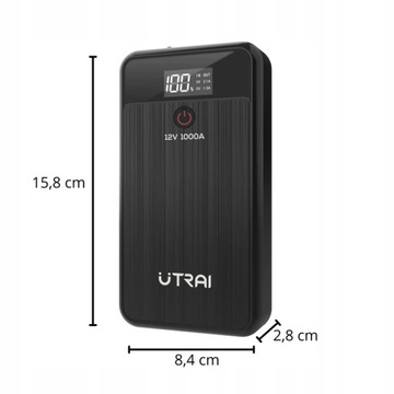 UTRAI POWERBANK 1000A ПУСКОВОЙ СТАРТЕР-БУСТЕР 29.6WH