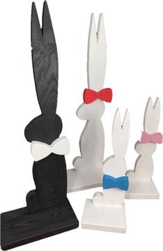 ДЕРЕВЯННАЯ ФИГУРКА ПАСХАЛЬНОГО КРОЛИКА 57 СМ ДЛЯ УКРАШЕНИЯ ДОМА