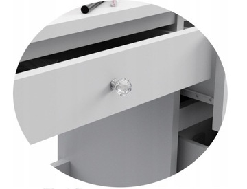 Biurko Toaletka CLASSIC DIAMOND BIAŁA MAT