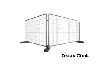 Ogrodzenie budowlane panel ażurowy owalny 70mb