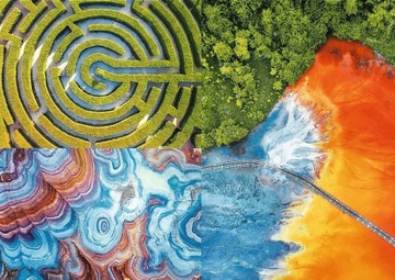 PUZZLE 500 EL MAZE OF COLORS LABIRYNT KOLORÓW UFT