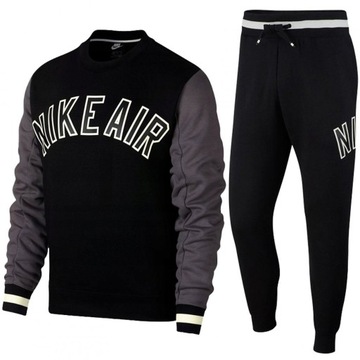 Nike Air czarny dres męski komplet oryginał L
