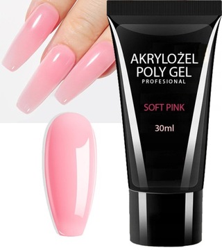 AKRYLOŻEL BUDUJĄCY DO PAZNOKCI ACRYLGEL FLEXY POLYGEL 30ml WYBÓR KOLORU