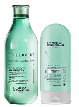 LOREAL VOLUMETRY ZESTAW SZAMPON + ODŻYWKA 400 ml