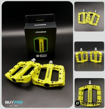 Педали на платформе STRONG Lime Light для велосипеда MTB, нейлон ROCKRBOS