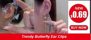 Vintage Pearl Butterfly Leopard Earring Set G