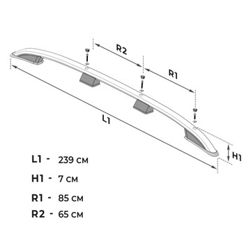 STŘEŠNÍ NOSIČ STŘEŠNÍ KUFR DO VW VOLKSWAGEN MULTIVAN T7 2021-