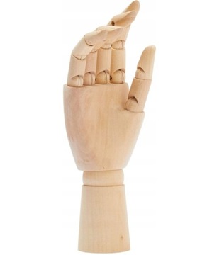 MODEL DŁONI Drewniana Ręka Prawa Ruchoma 18cm