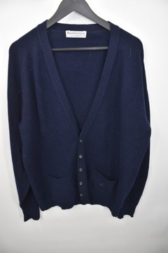 Burberrys sweter męski XL vintage kardigan wełna