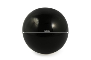 Декоративный керамический шар черный 15 см