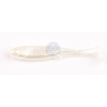 Gumy Perch Professor Fluky Shad 6.5cm 04 Magic Pearl 6szt.