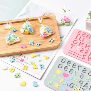 СИЛИКОНОВАЯ ФОРМА ШОКОЛАДНЫЕ ЦИФРЫ ТОРТ БУКВЫ С ДНЕМ РОЖДЕНИЯ 702