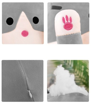 БОЛЬШОЙ КОШКА-ТАЛИСМАН, ДЛИННЫЙ КОТЕНОК, ПЛЮШЕВАЯ ИГРУШКА, 70 см, XXL