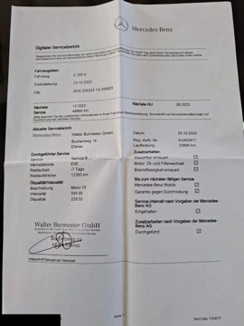 Mercedes Klasa C W205 Kombi Facelifting HYBRYDA 2.0 300 e 320KM 2020 Mercedes-Benz Klasa C 300 e T 9G-TRONIC Avantgarde 320KM 2020r, zdjęcie 25