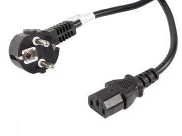KABEL ZASILAJĄCY CEE 7/7 10M VDE CZARNY LANBERG