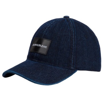 CALVIN KLEIN JEANS CZAPKA Z DASZKIEM DENIM CAP